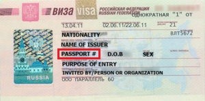 Visto Russia Numero Passaporto